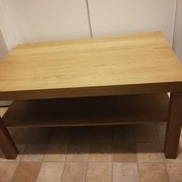 Ikea LACK table oak colour. Size 90cm x 55 cm. Small scratch on top,hardly noticable when use. Collection nw9