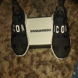 unisex dsquared2 traniers size 37 uk4 excellent condition been worn twice