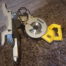 Dewalt chop saw 110 volt 2 years old excellent condition comes with new blade. Would be able to deliver locally 