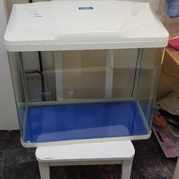 Prestine condition👌 absolutley NO scratches on the glass💯 strong double barrel LED lighting which promote plant growth🌱🌿 previously used as a cold water tank. Can sell you just the tank as it is or give you the full setup for an addition fee.

just the tank and light - £100

full setup including - filter, heater, sand or black gravel, bog wood, lava rocks, moss ball, air pump and bubble stone, some ornaments and plants aswel as 10 guppy fish and 15 blue shrimp - £150

L 60 - H 50 - D 30 (cm)