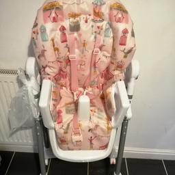 Mama's and papas fair ground high chair, lovely condition very clean. Just stripped it down and cleaned ready for sale.