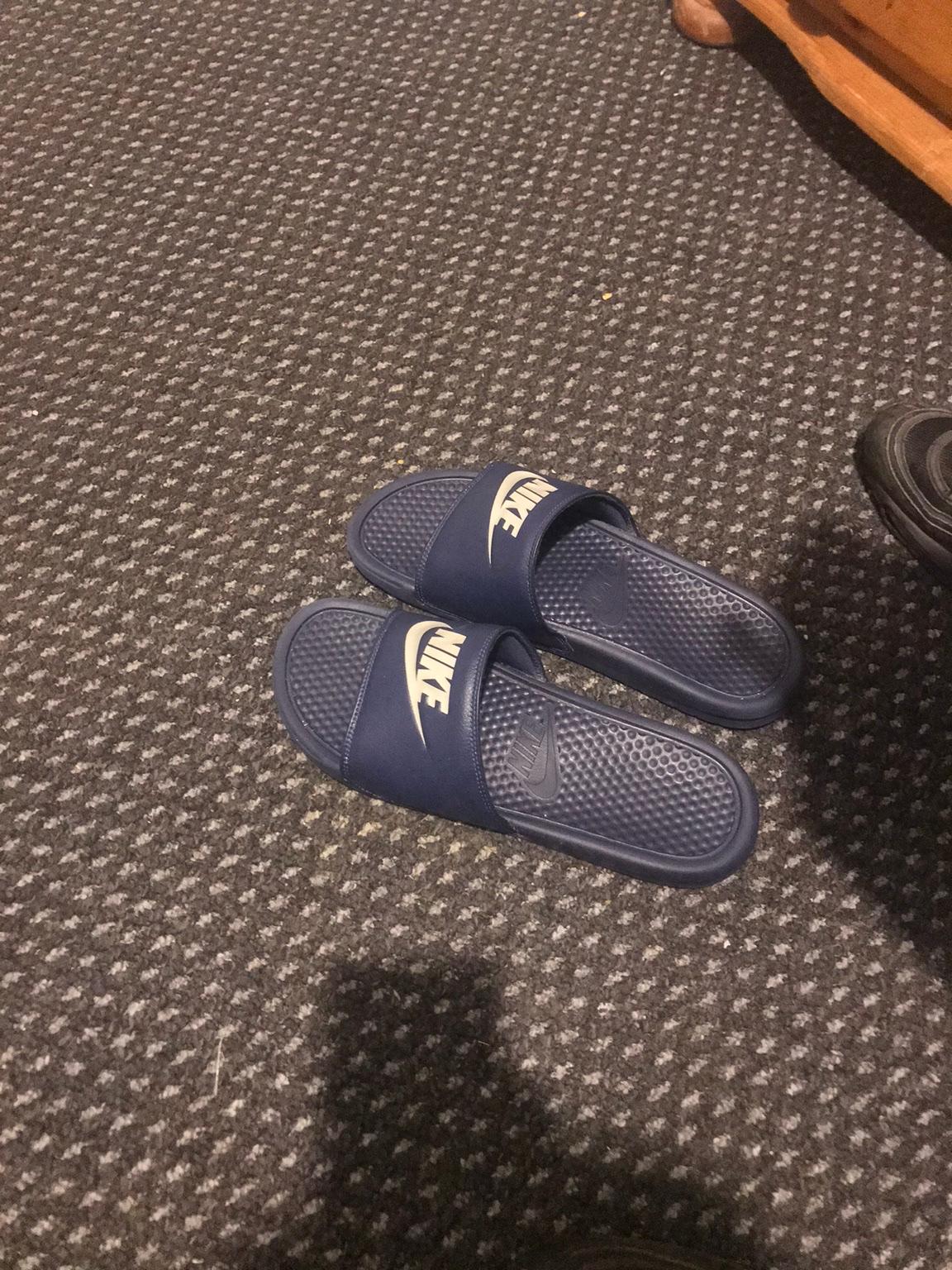 colourful nike sliders