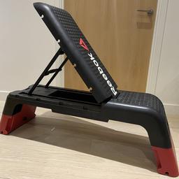 Never used gym bench. Bought in lockdown for £199. So many different uses for at-home workout, and light enough to take outside. Adjustable settings for back rest. It’s a great piece of kit!
Storage section inside for small gym items - gloves, skipping rope etc.

I’m selling a lot of NEVER USED home gym equipment. Happy to discount discounts / offers for multiple purchases. 