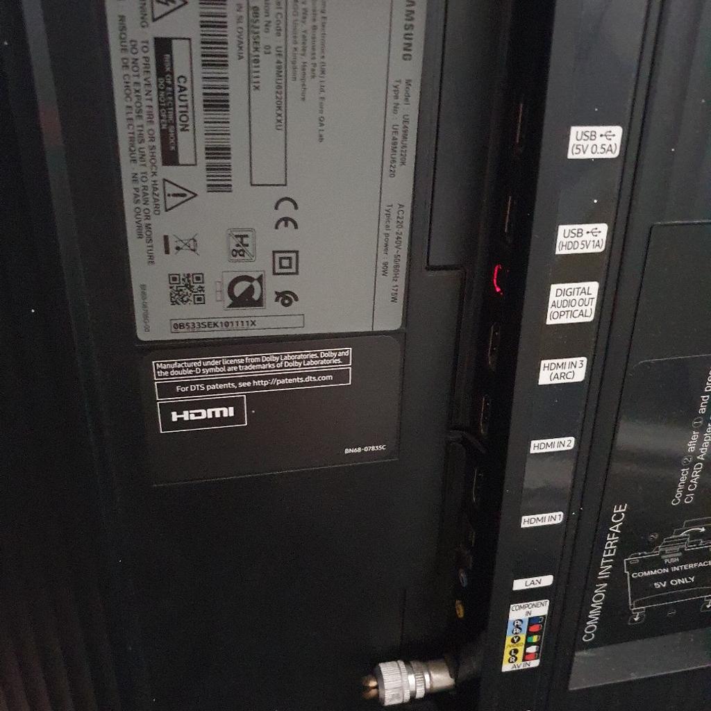 49 inch smart curved TV spares or repairs in S30 Sheffield für £ 90,00 ...