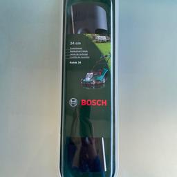 Brand new Bosch Rotak 34cm mower replacement blade
In original packaging.