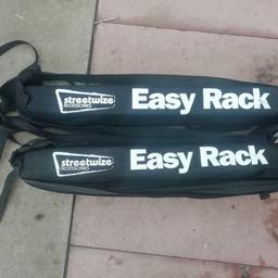 Universal easy rails fits any vehicle, easy to install and remove when not in use, ideal to use with car bags and have straps for anchor points
