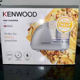 Kenwood Mini chopper.
Used once, in excellent condition.
Comes in the box and has the leaflet to it.
Collection only. 