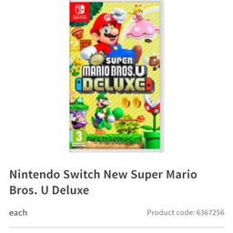 Nintendo switch game paid £40 from asda opened played once has you can see with pic how much it is at asda £35 collection only Halifax hx14qw