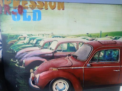 Buy & Sell Staffordshire Stoke-on-Trent - Photos for Vintage Red VW Beetle Metal 3D Wall Art