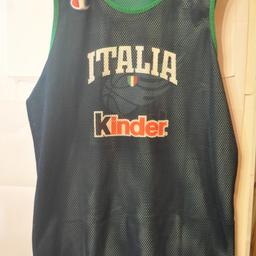 Maglia Basket originale Champion Italia sponsor Kinder taglia XXXL

No perditempo e scambi