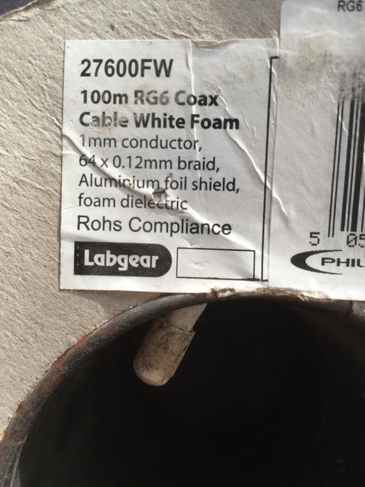 Buy & Sell West Yorkshire Leeds - Photos for Coax white cable 100m