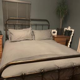 King size metal bed frame from wayfair. 

Bought last week, but decided we need a super king. Already dismantled. Contactless collection. Grab a bargain!