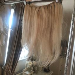 Dianne marshall 18 inch hair extensions, colour is 613/7a (can be found on her web) ash blonde with ash darker tones . Hand tied wefts & two pieces available price per weft .