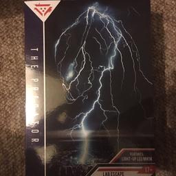 The Predator Lab Escape Fugitive Predator features light-up Led mask 

New in box 

Never been opened!