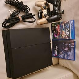 Ps4 with two controllers and two games. Sold as seen, will not split. Cash only no returns.