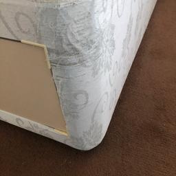 Small double bed 3/4 mattress has marks base had some damage as in picture free to collect or can deliver ring for price on delivery Chris 07852172641