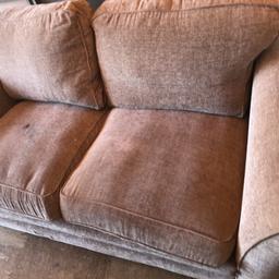 Sofa and 1 chair 2 plus 1 mark as in picture will clean up free to collect or can deliver ring for price on delivery Chris 07852172641