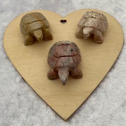Soapstone tortoises

£3 each
One left

Soapstone, sometimes called soap rock or by its actual name of steatite, is actually a metamorphic rock composed of the minerals talc and schist.