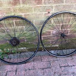 26” MTB wheel set. Been in storage for awhile. Just want to get rid of it