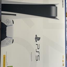 PlayStation 5 console from Game. Brand new. Unopened. Proof of purchase available. Bank transfer as payment method. Available for collection and delivery.