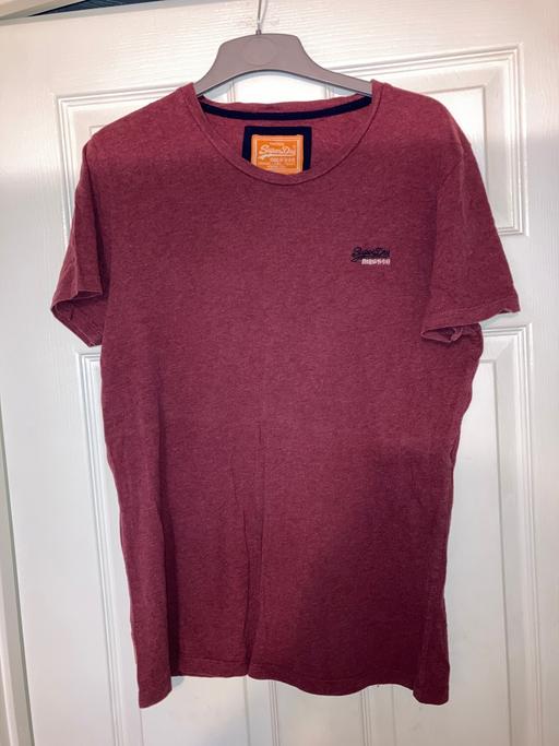 Buy & Sell West Midlands Sandwell - Photos for Super dry tee shirt burgundy size medium