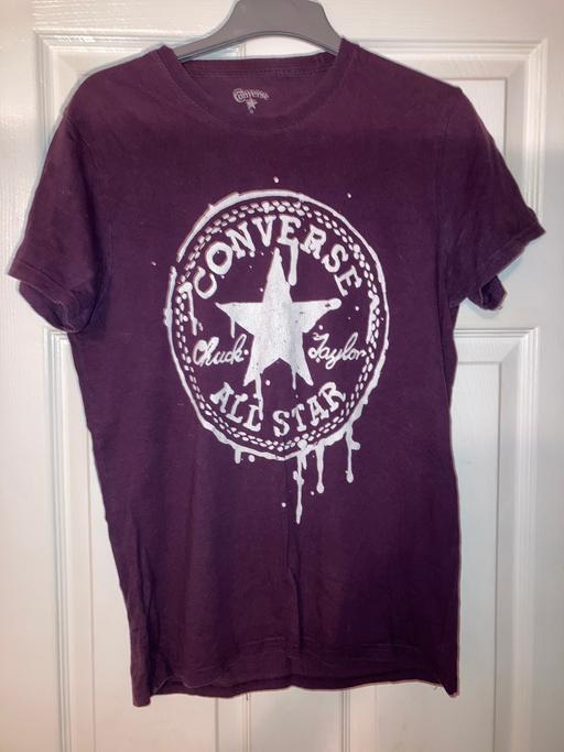 Buy & Sell West Midlands Sandwell - Photos for Converse All Stars Tee shirt Purple mediums