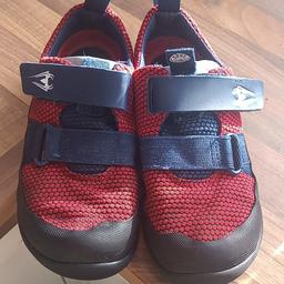 boys shoes hardly worn red and blue Clarks
