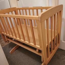 ROCKING AND STOP ROCKING CRIB

IMMACULATE HARDLY USED CONDITION.

LOCATED IN NEWPORT GWENT BY THE ROYAL GWENT HOSPITAL.