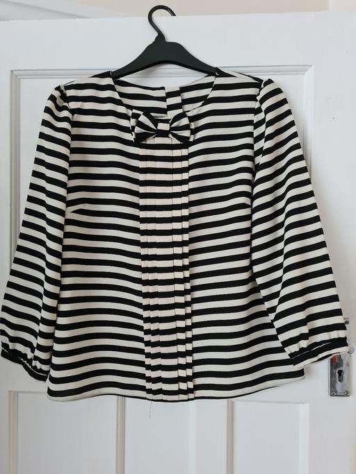 Buy & Sell South East London Croydon - Photos for Black/Cream Topshop Stripy Blouse