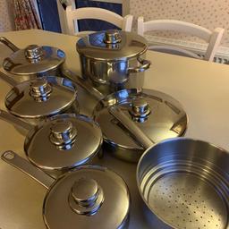 Good used condition

Only selling due to new hob not being compatible with these pans

Collection Mirfield
