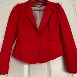 For sale red blazer from H&M in excellent condition .
