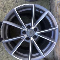 Audi 18 inch diamond cut alloy
Sold as seen
Can post at extra cost