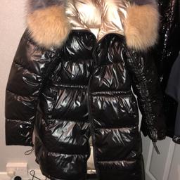 Here I have black reversible coat paid £50 pound for it looking for £25 or nearest offers can deliver for extra no time wasters please more information inbox me  selling for misses size 10/12
