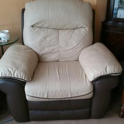 very comfortable reclining leather armchair good condition. can deliver if local