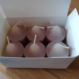 Verkaufe neue votiv Kerzen 6 Stück Duft lavendel Sandelholz