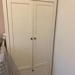 SUNDVIK IKEA nursery furniture range. Includes wardrobe, cot bed and changing unit. In very good condition and wardrobe immaculate. Only a year old. Cot bed is already dismantled hence no photo of it put up. Mamas and papas cot bed mattress available with it if someone would like it, chucked in for free 😊 RRP £390. All assembly instructions included. Any questions or extra photos please ask. 

No time wasters please. Buyer to collect from Boorley Park estate between Botley and Hedge End.