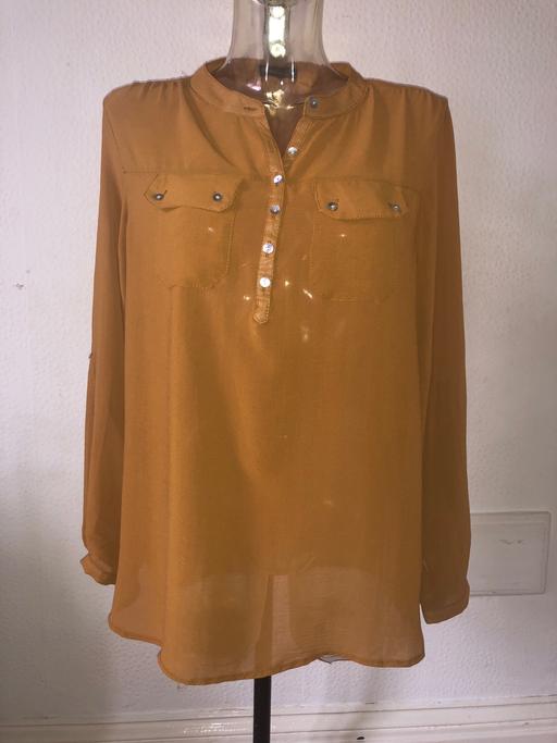 Buy & Sell Merseyside Sefton - Photos for Ladies size 10 Tan Blouse Shirt Top