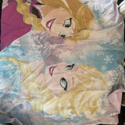 Frozen bed cover for single bed . With cover for one pillow . Used but good condition