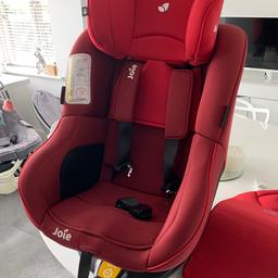 Excellent condition

Suitable rearward facing from birth to 18kg/4 years
Suitable forward facing from 9kg to 18kg/4 years
360 rotating seat
10 recline positions: 5 rearward facing and 5 forward facing
Grow Together multi-height headrest and harness system adjust simultaneously and require no re-threading of harness
Easy installation using ISOFIX
5 point harness with shoulder and lower buckle covers
One pull motion easily tightens the 5 point harness
Built in side ventilation
Integrated load leg