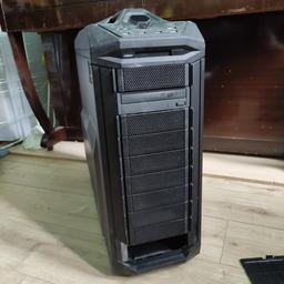 a bit dusty of just standing around but in good condition just need to clean it up. this case will be able to fit the new rtx series graphic card as I fitted mine 3080 in it before. will come with 2 rbg vans on side. very good airflow.
