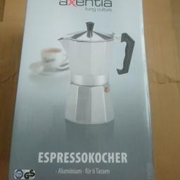 Espressokocher, extrem selten verwendet und in einem angemessenen Zustand.