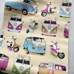 2x new rolls with matching code of vw campervan wallpaper, bought them for the kids bedroom and never got around to it. 
Collection Dudley