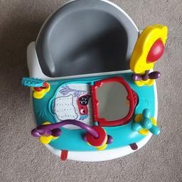 Excellent condition
activity tray comes off for eating off aswell
and baby insert comes out for bigger babies toddlers.