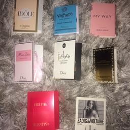 8 x perfume samples 
Can post if postage costs are paid