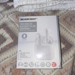 Brand new in box silver crest Bluetooth wireless in ear headphones £10