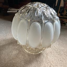 Very heavy glass large light shade in excellent condition