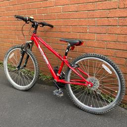 Kids bike could suit kids aged 6-11 depending. Was only used for a short time and been sat gathering dust ever since.