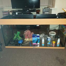 Great condition juwel Rio 180 aquarium. No lid hence the price. Comes with filter, accessories and gravel as seen in picture.
101 cm length
41 cm width
50 cm depth
180 litres