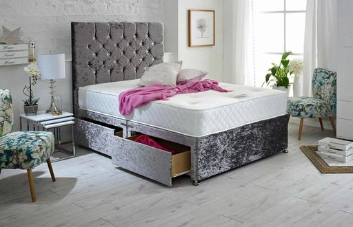 Buy & Sell West Yorkshire Leeds - Photos for Crush Velvet Divan Bed