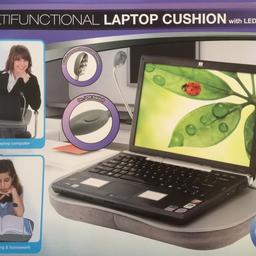Laptop cushion with LED light
Brand new still in the box
Never used